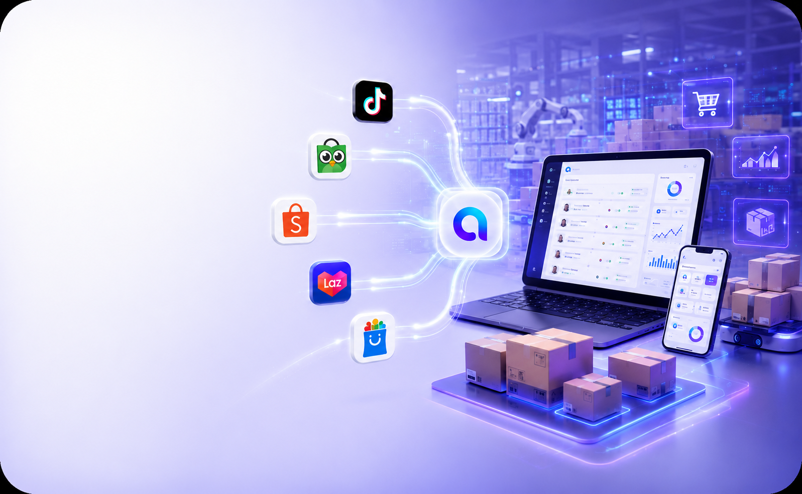 Antlia omnichannel marketplace integration
